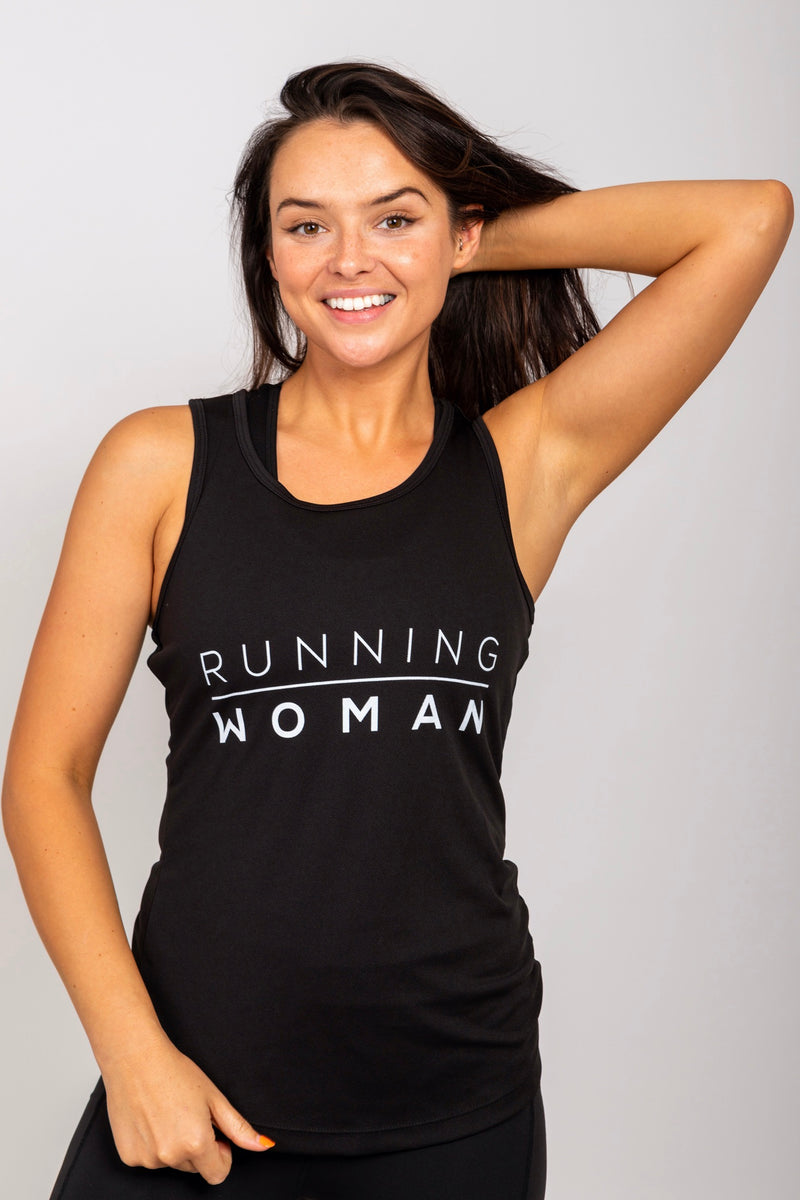 Black running Vest Exclusive to Running Woman