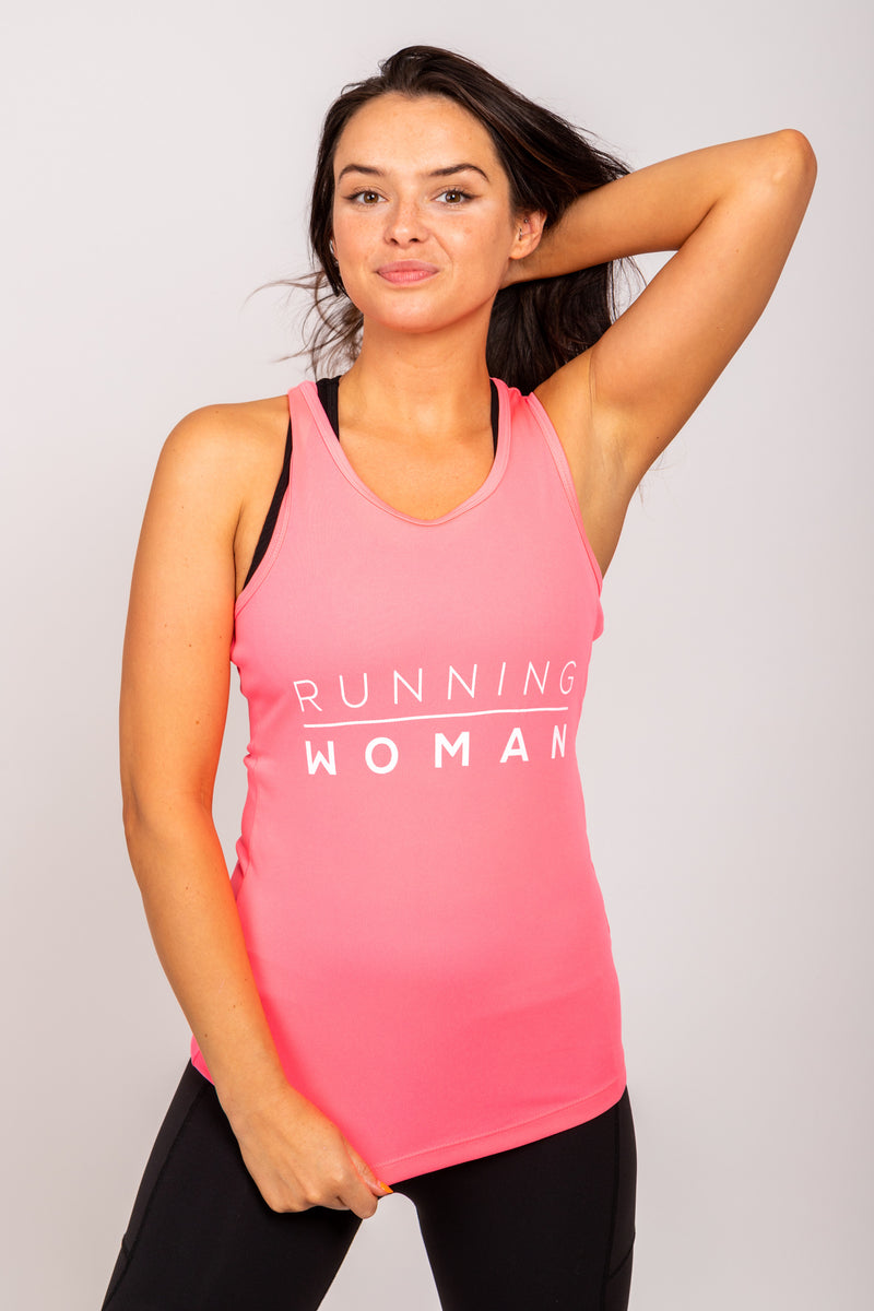 Pink running vest Exclusive to Running Woman