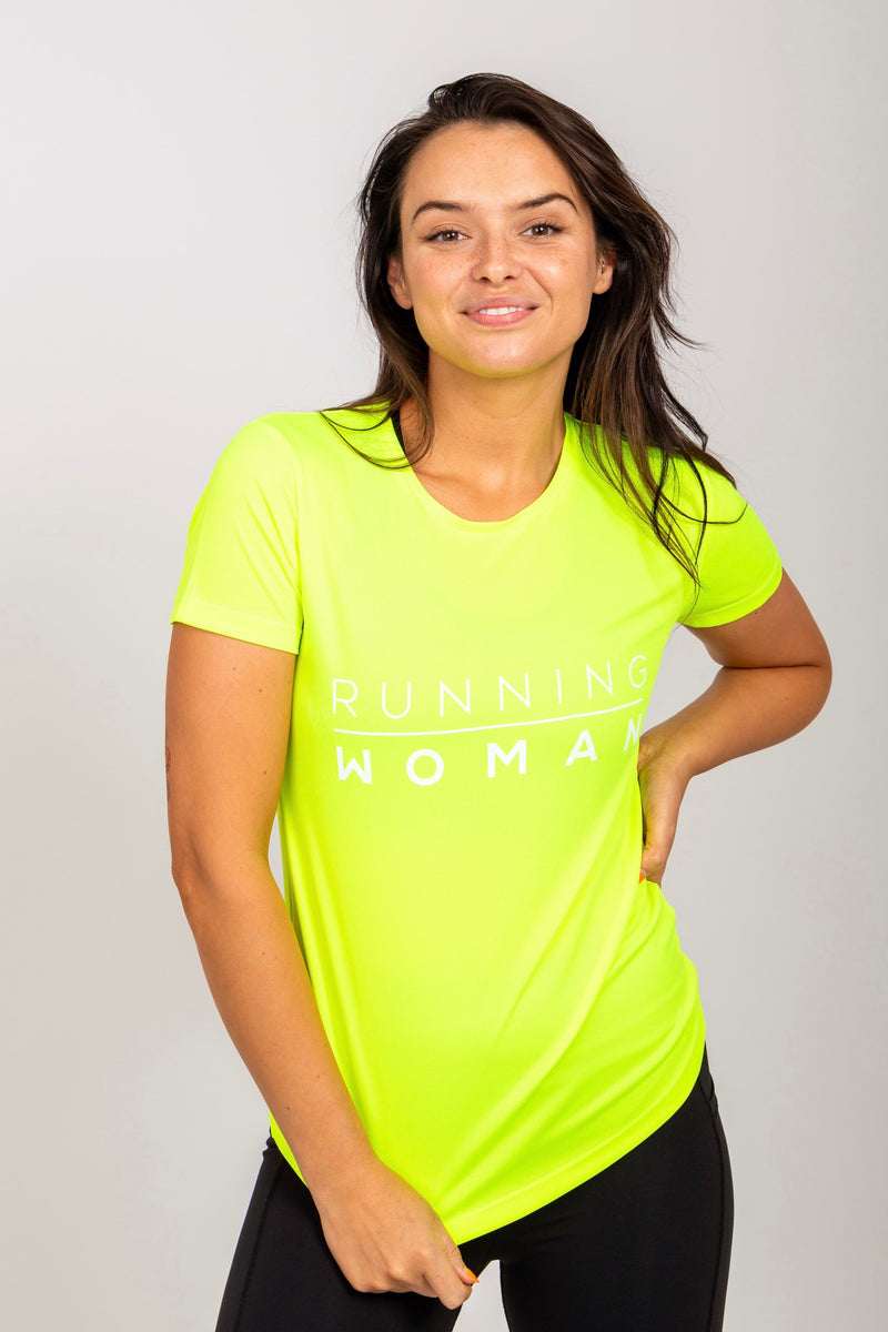 fluorescent yellow running tops