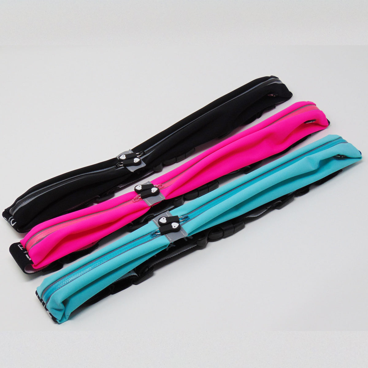 Exclusive Black Twin Pocket Running Belt