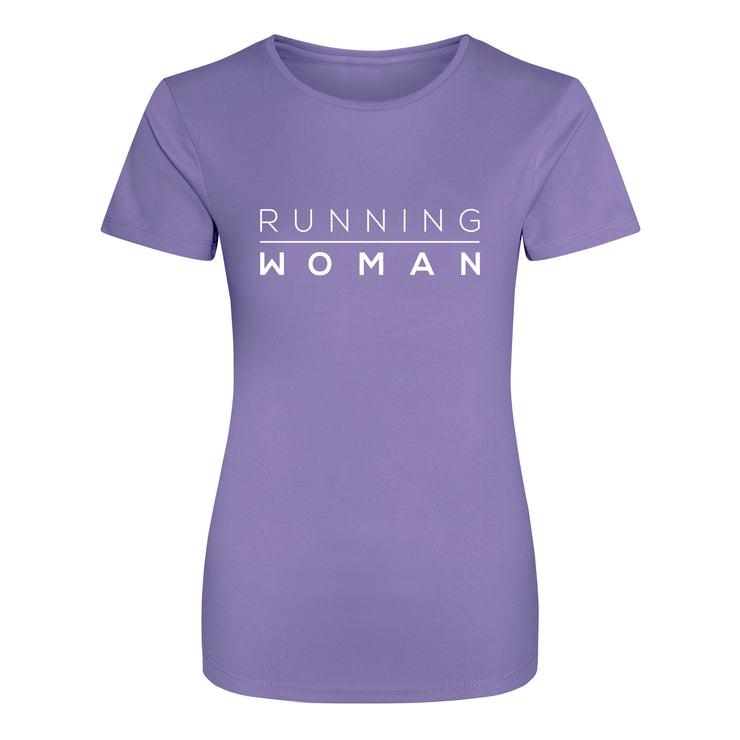 Exclusive Lavender Running Woman T-Shirt