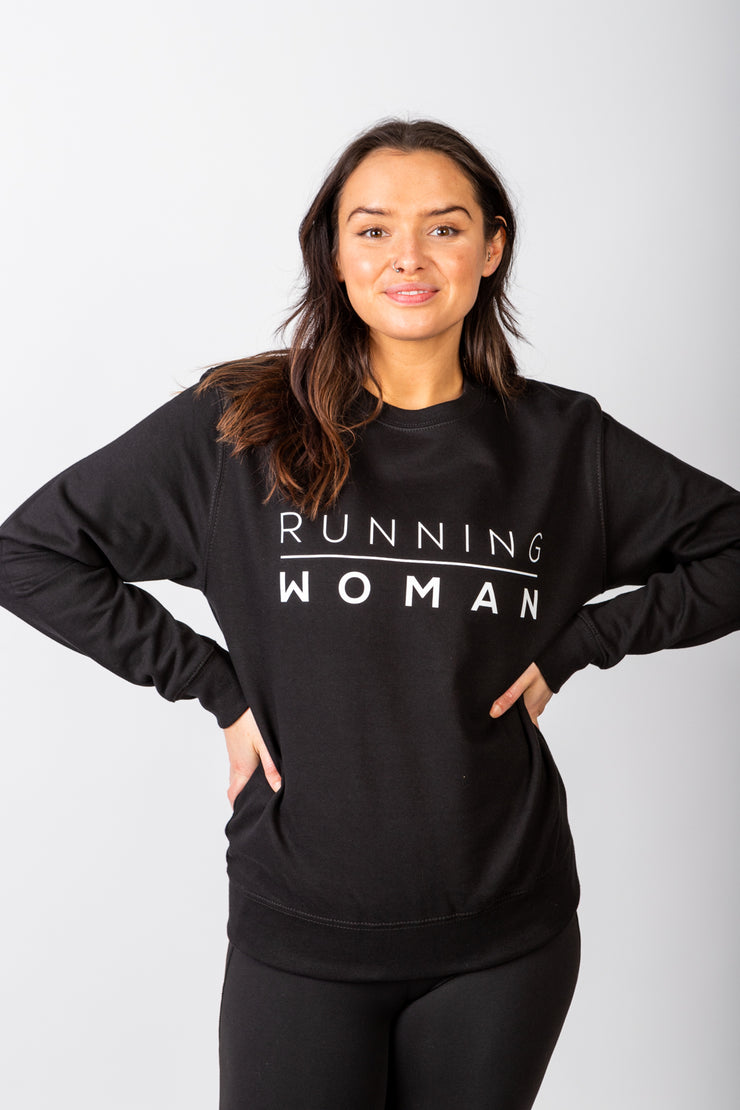 Exclusive black Running Woman sweatshirt