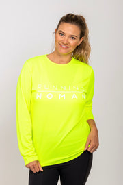 Exclusive Yellow Running Woman long-sleeve top