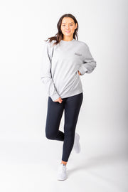 Exclusive grey & black Running Woman subtle Signature sweatshirt