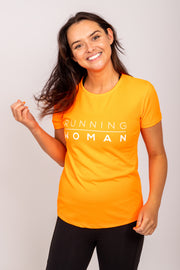 Exclusive orange Running Woman T-Shirt