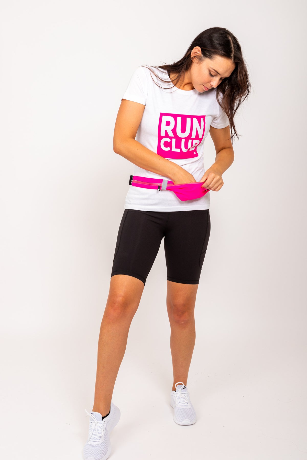 Exclusive Pink Twin Pocket Running Belt