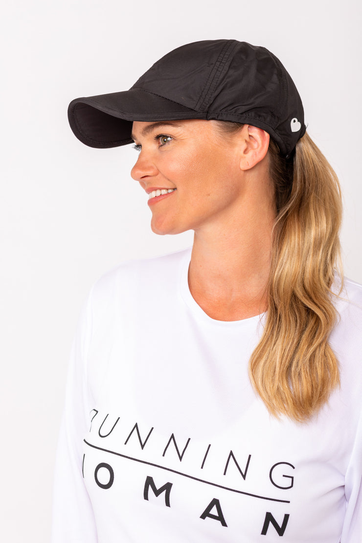 Exclusive Ultra Light Black Running Cap