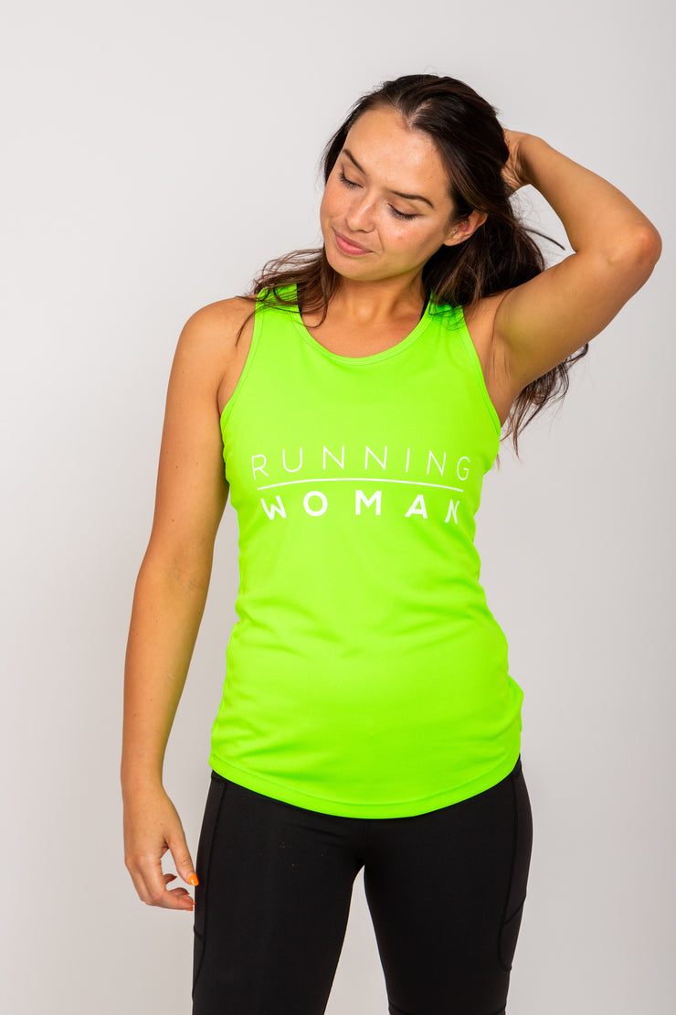 Exclusive green Running Woman Vest