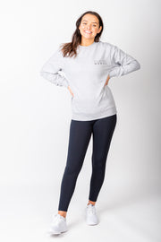 Exclusive grey & black Running Woman subtle sweatshirt