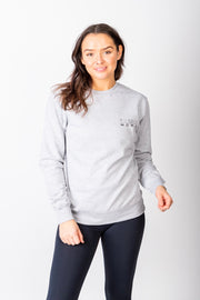 Exclusive grey & black Running Woman subtle sweatshirt