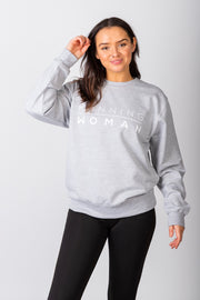 Exclusive grey & white Running Woman sweatshirt