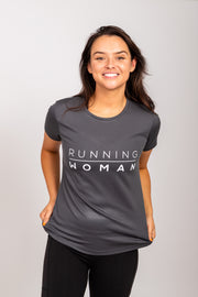 Exclusive grey Running Woman T-Shirt