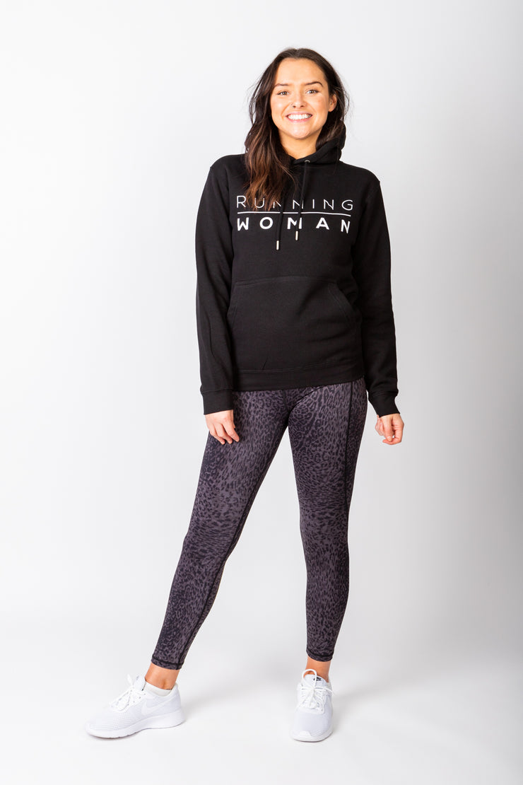 Exclusive Black Running Woman Hoodie