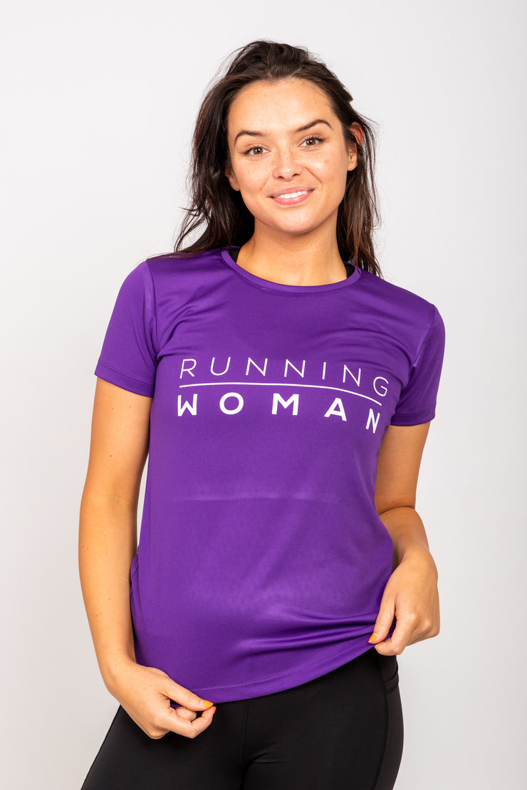 Exclusive purple Running Woman T-Shirt