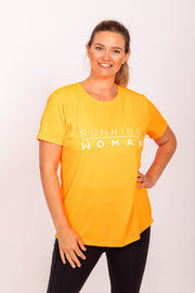 Exclusive orange Running Woman T-Shirt