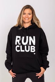 Exclusive black & white Run Club hoodie