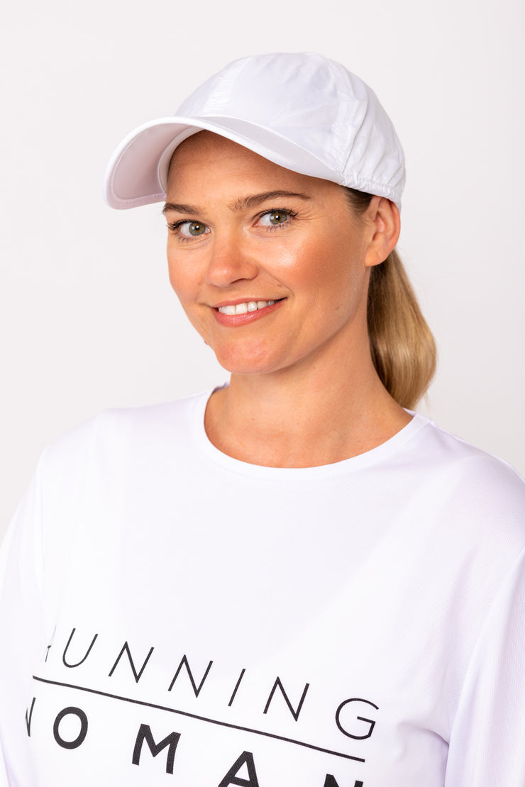 Exclusive Ultra Light White Running Cap