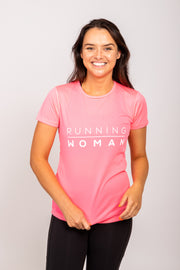 Exclusive pink Running Woman T-Shirt