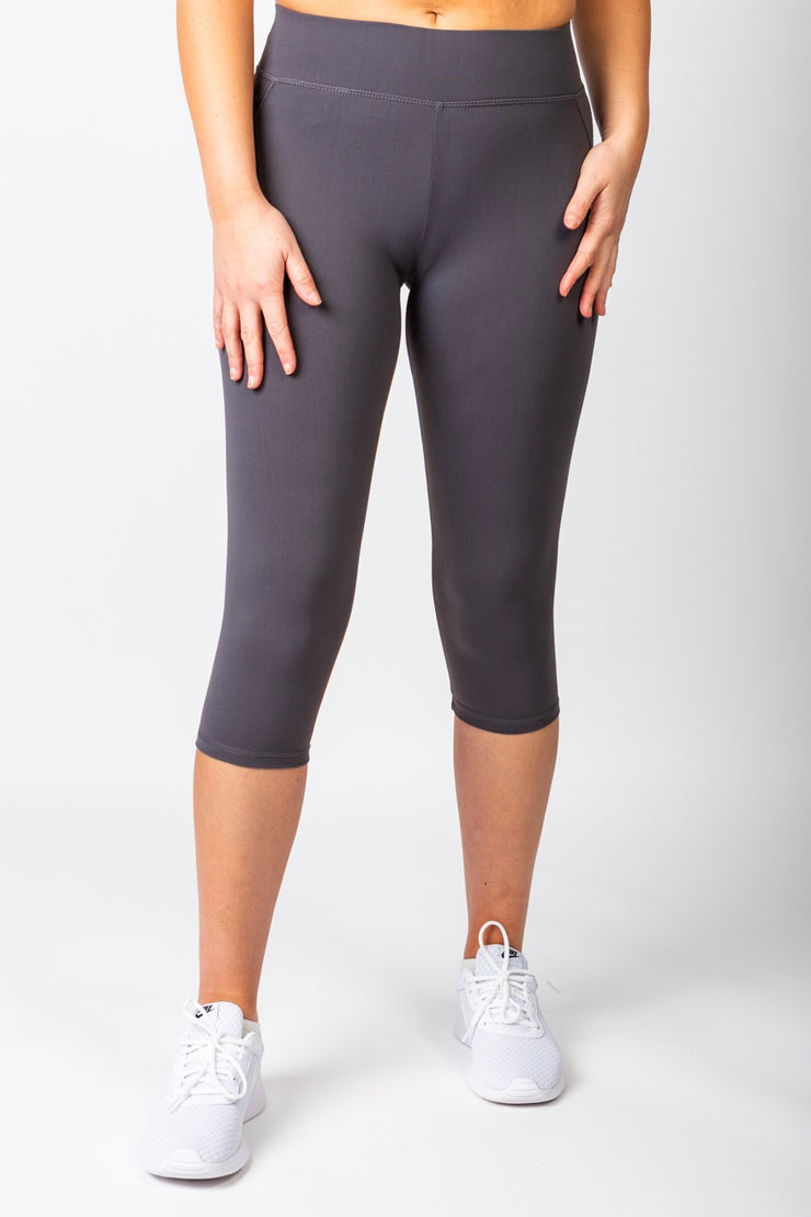 Charcoal Grey Workout Capri