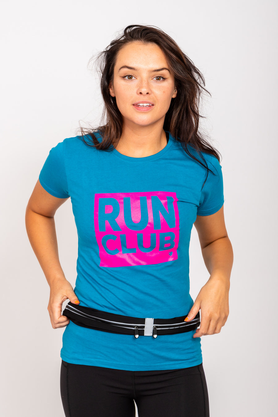 Exclusive Black Twin Pocket Running Belt