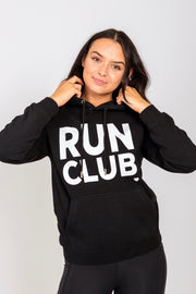 Exclusive black & white Run Club hoodie