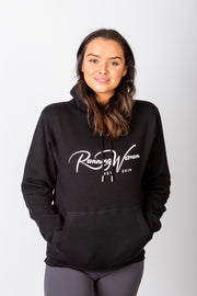 Exclusive Black Running Woman Signature Hoodie