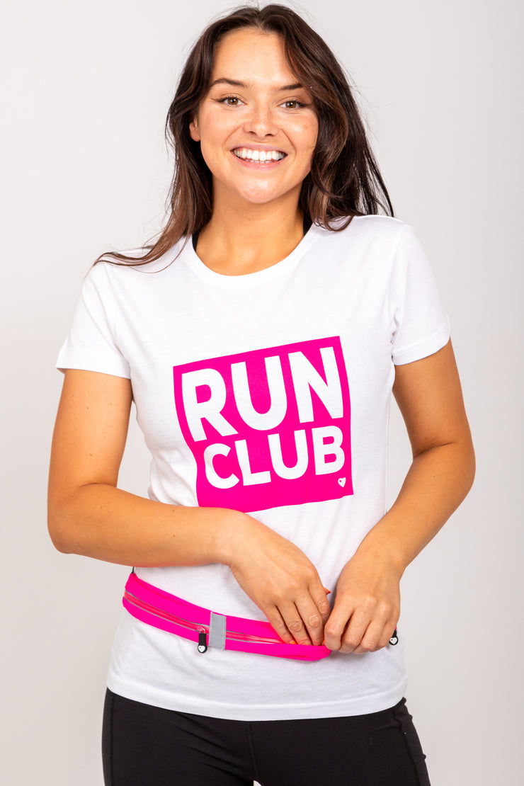 Exclusive Pink Twin Pocket Running Belt