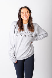 Exclusive grey & black Running Woman sweatshirt