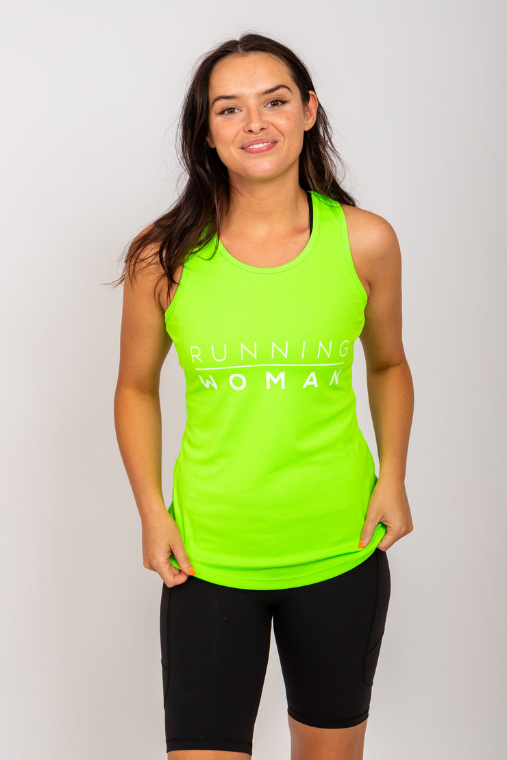 Exclusive green Running Woman Vest