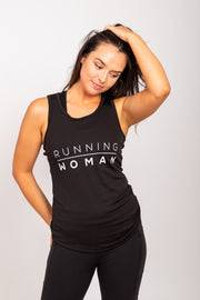 Exclusive black Running Woman Vest