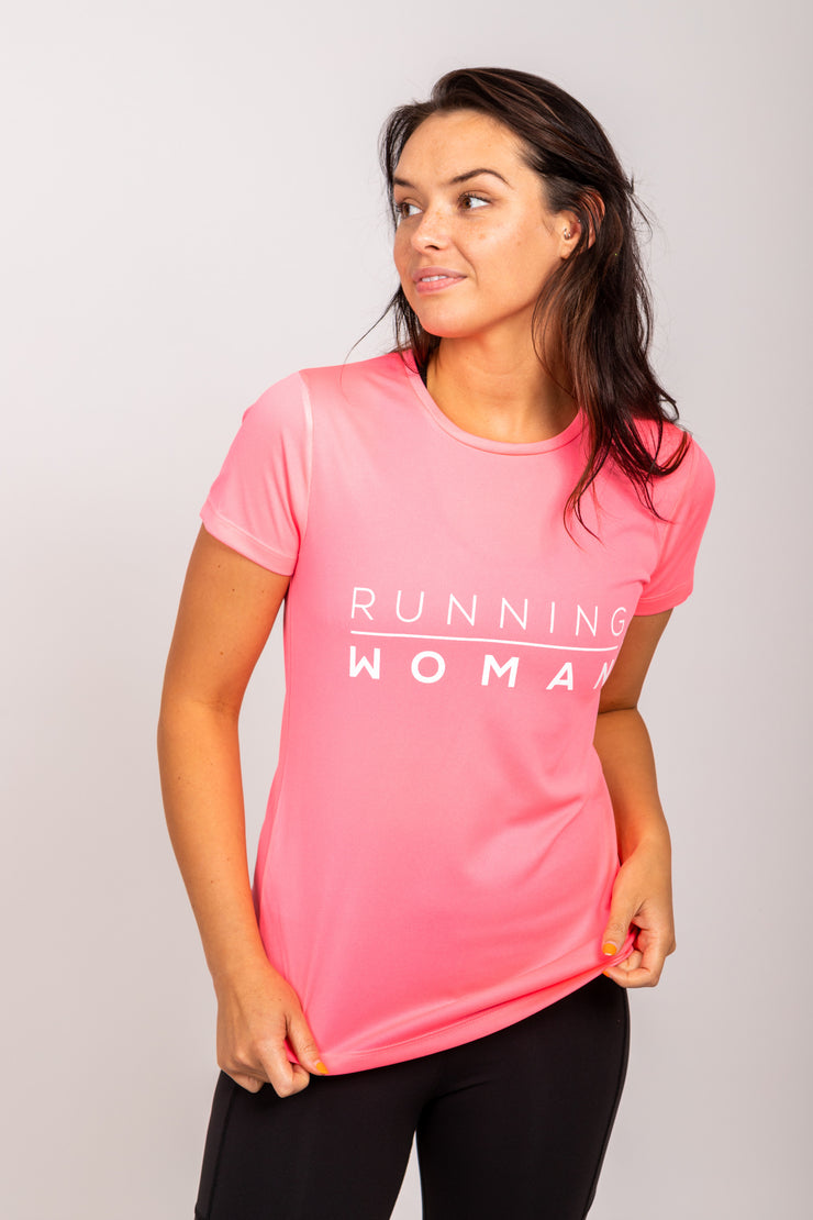 Exclusive pink Running Woman T-Shirt