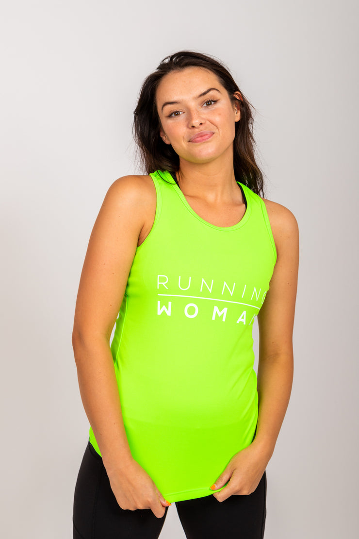 Exclusive green Running Woman Vest