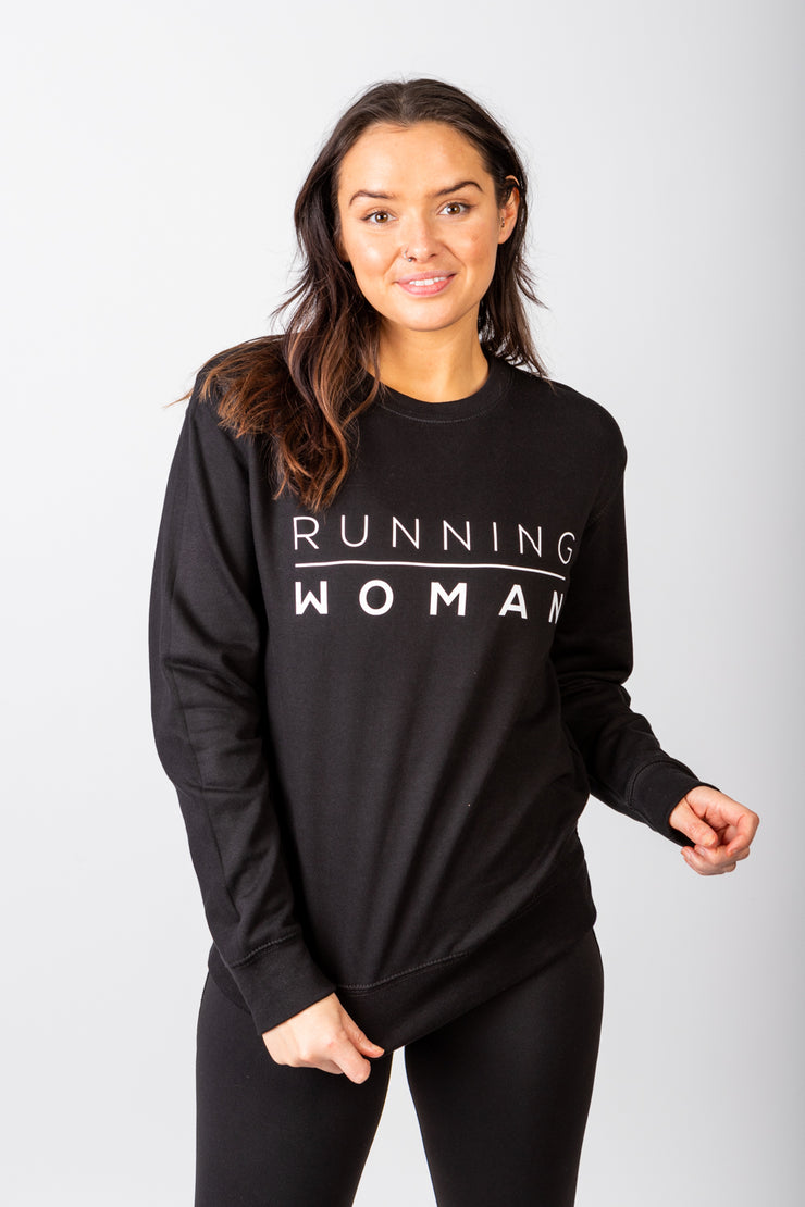 Exclusive black Running Woman sweatshirt