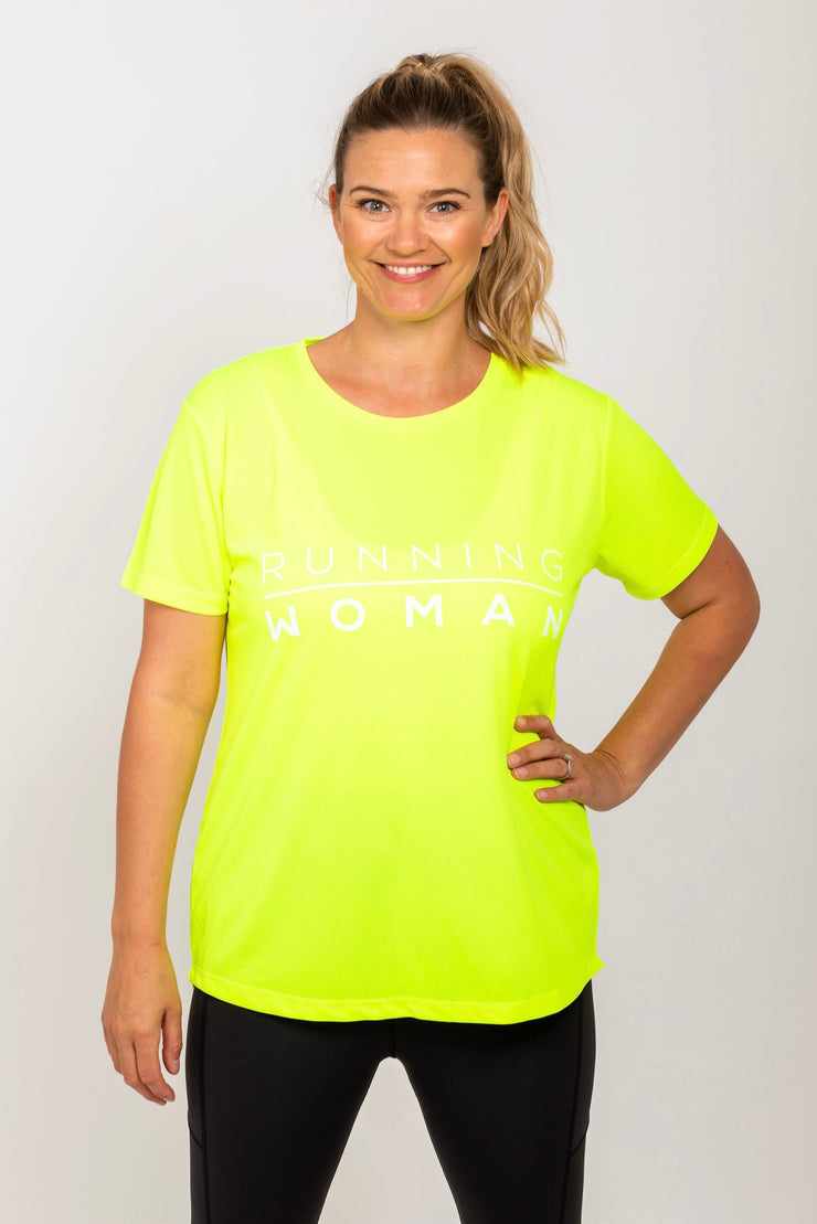 Exclusive yellow Running Woman T-Shirt