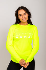 Exclusive Yellow Running Woman long-sleeve top