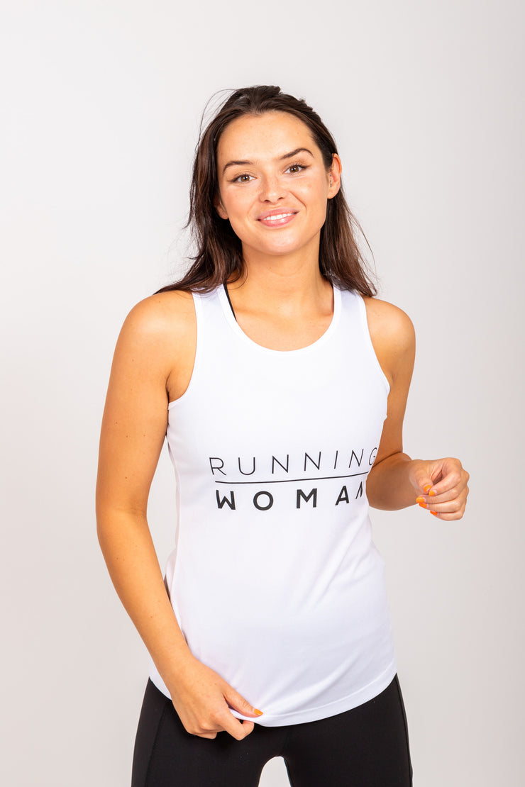 Exclusive white Running Woman Vest