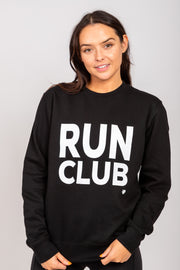Exclusive black & white Run Club sweatshirt