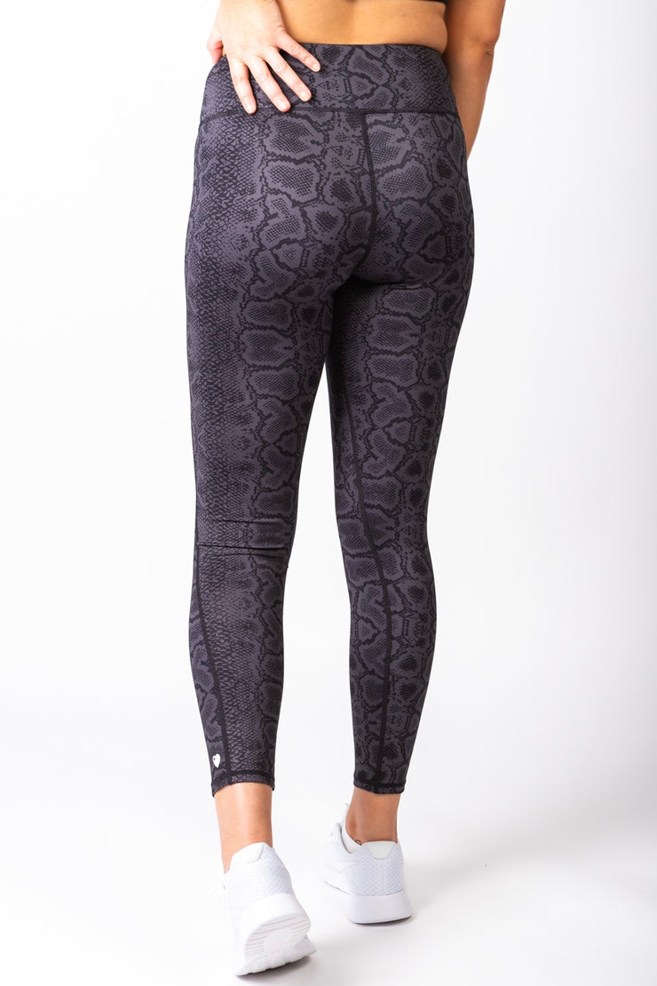 Snake Black casual leggings