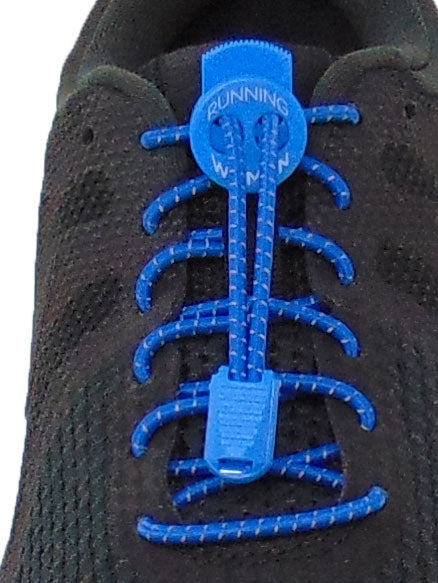 Blue Reflective FastenFlex Laces