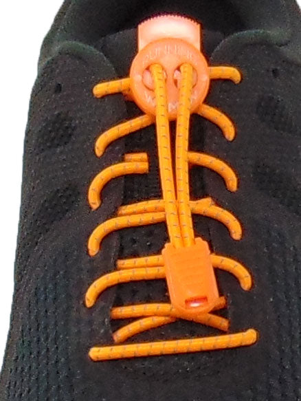 Neon Orange Reflective FastenFlex Laces