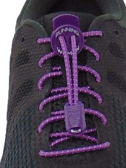 Purple Reflective FastenFlex Laces