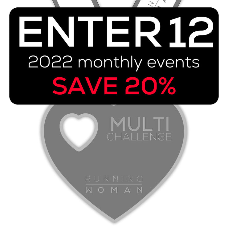 12 Monthly Runs or Challenges of Your Choice - SAVE 20%