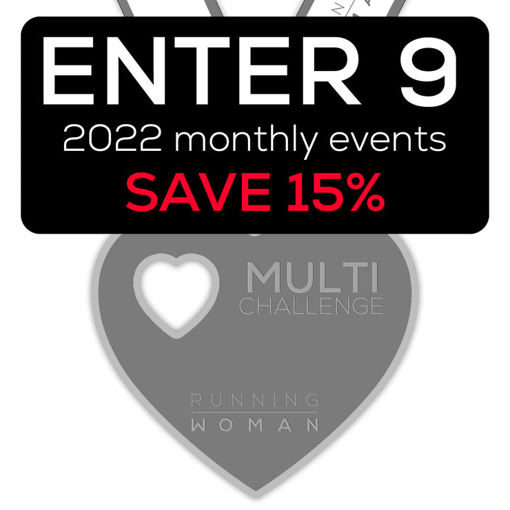 9 Monthly Runs or Challenges of Your Choice - SAVE 15%