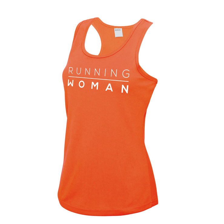 Exclusive orange Running Woman Vest