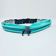 Exclusive Turquoise Twin Pocket Running Belt with Gel Loops